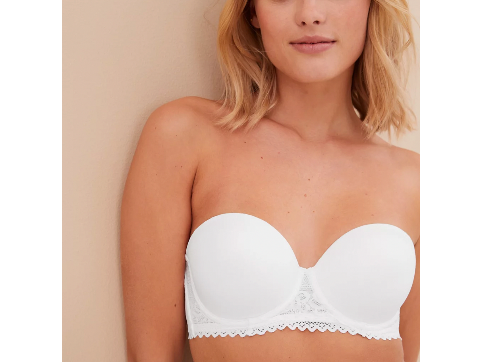 Comfortable strapless deals bra